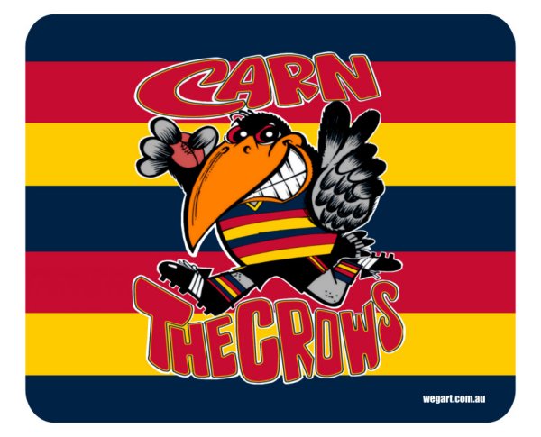 Carna Crows Mouse Mat FREE POST WITHIN AUSTRALIA
